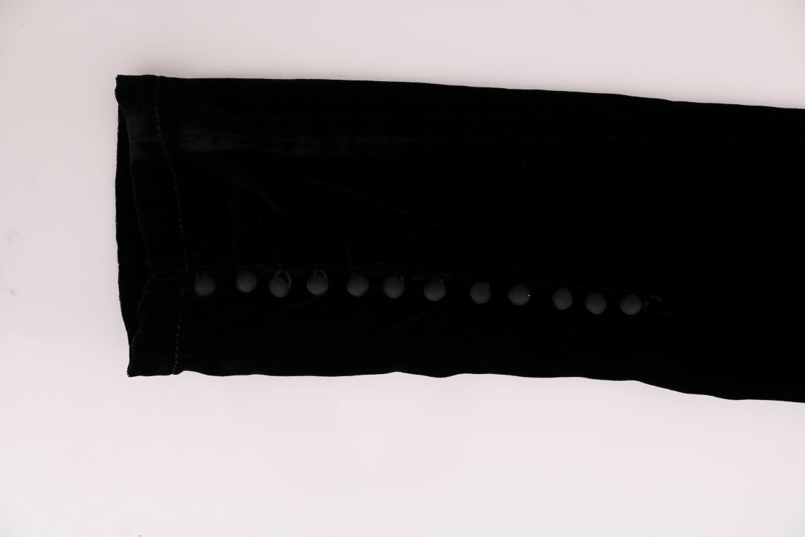 Ermanno Scervino Elegante schwarze Hose mit hoher Taille
