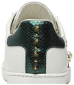 Gucci Wmns Ace Studded 'White' Leather Sneaker with Silver-Tone Spike Detailing