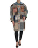 Dolce & Gabbana – Trenchcoat-Jacke mit mehrfarbigem Patchwork