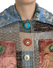 Dolce & Gabbana – Trenchcoat-Jacke mit mehrfarbigem Patchwork