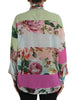 Dolce & Gabbana Elegant Multicolor Silk Blend Long Sleeve Top