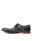 Dolce & Gabbana Zapatos de vestir Derby formales con cordones de cuero negro
