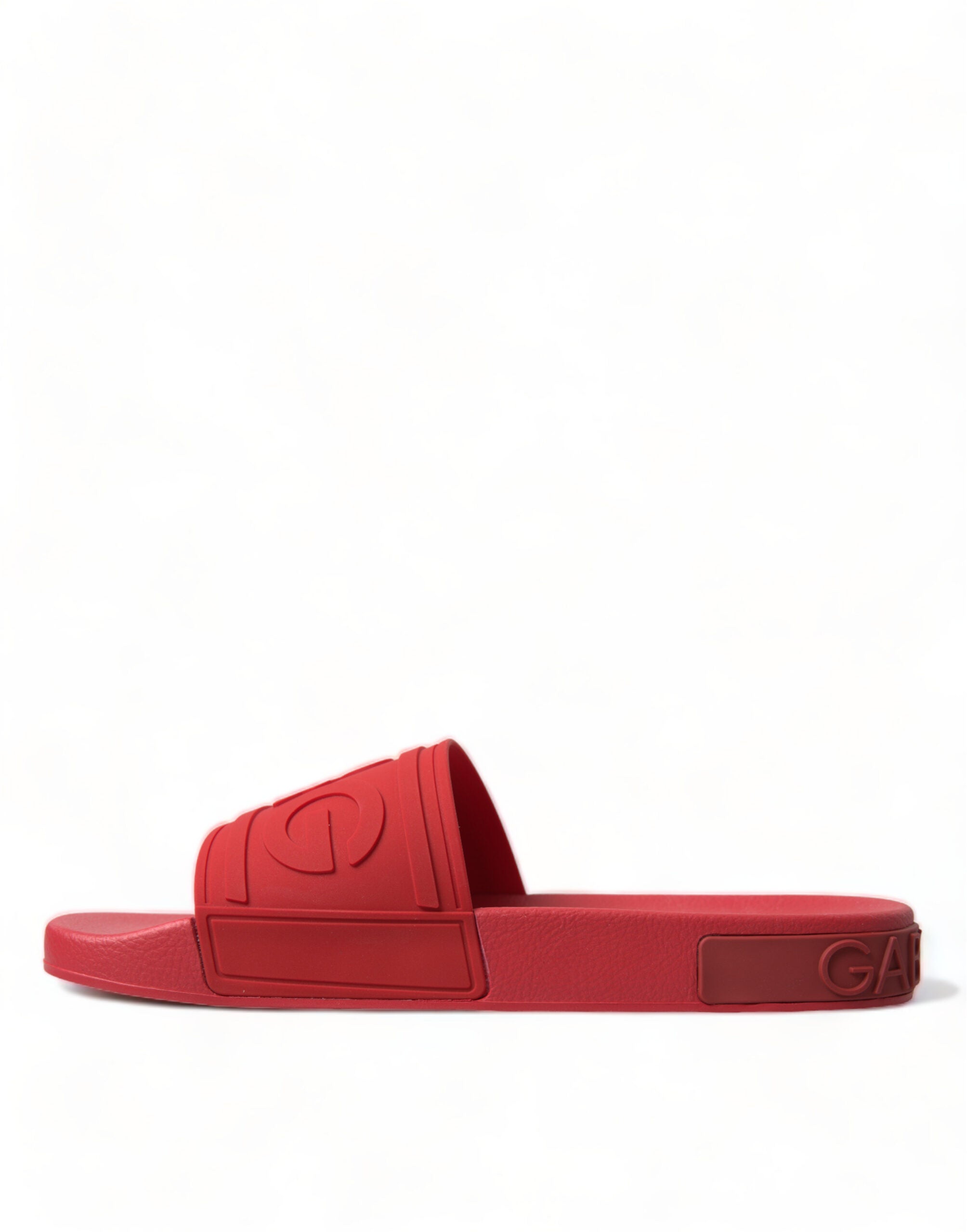 Dolce & Gabbana – Slide-Sandalen für Herren in strahlendem Rot
