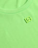 Dolce & Gabbana Neon Green Embossed Logo Crew Neck T-shirt