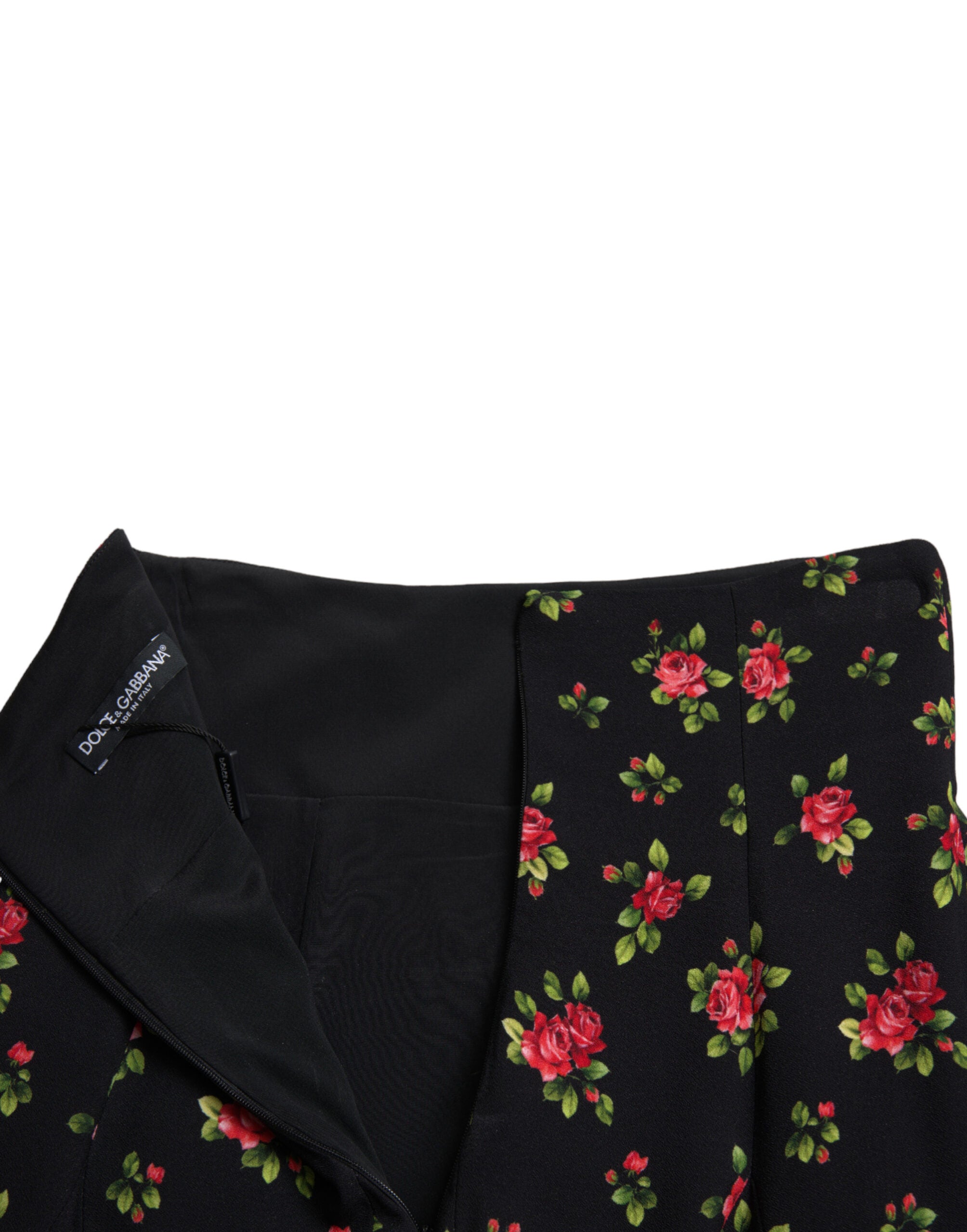 Dolce & Gabbana Floral A-Line Mini Skirt with High Waist