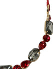 Dolce & Gabbana – Taillengürtel mit strahlend roter Kristallschnalle