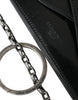 Dolce & Gabbana – Elegante schwarze Umhängetasche aus Leder