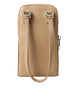 Dolce & Gabbana Elegant Beige Leather Crossbody Phone Bag