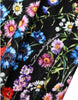 Dolce & Gabbana Pantalones cortos de cintura alta con estampado floral negro