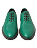 Dolce & Gabbana Zapatos de vestir Oxford con cordones de cuero verde