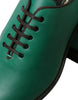 Dolce & Gabbana – Elegante Oxford-Schuhe aus grünem Leder