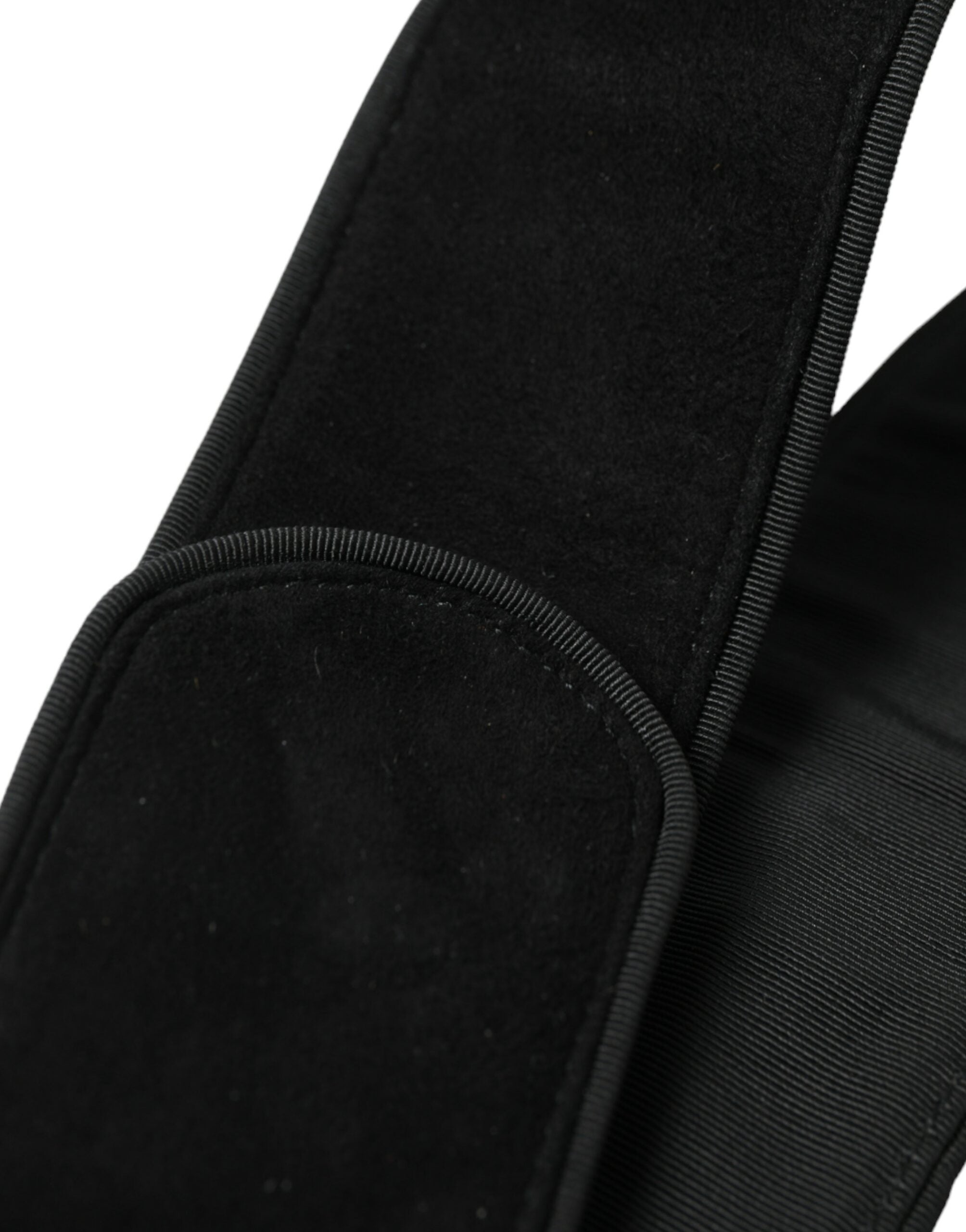 Dolce & Gabbana Elegant Suede Waist Belt in Timeless Black