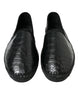 Dolce & Gabbana Zapatos sin cordones con alpargatas de cuero exótico negro
