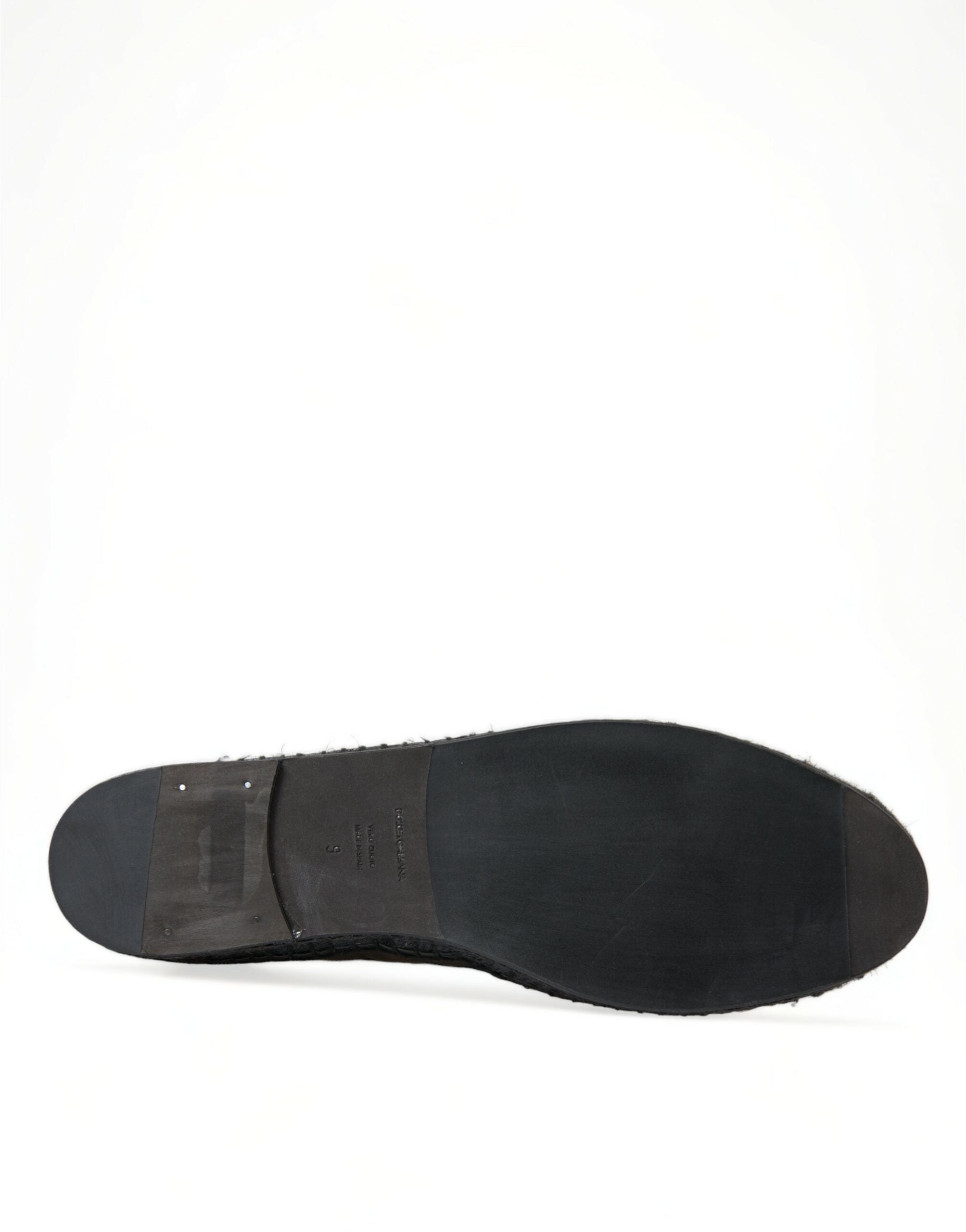 Dolce & Gabbana Zapatos sin cordones con alpargatas de cuero exótico negro