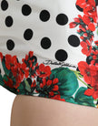 Dolce & Gabbana - Mehrfarbige Hotpants mit hoher Taille aus Seide