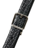 Dolce & Gabbana – Eleganter Gürtel aus Alligatorleder in Schwarz