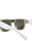 Dolce & Gabbana – Schicke Designer-Sonnenbrille aus Acetat in Weiß