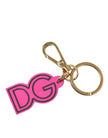 Dolce & Gabbana Chic Gold und Pink Schlüsselanhänger Eleganz
