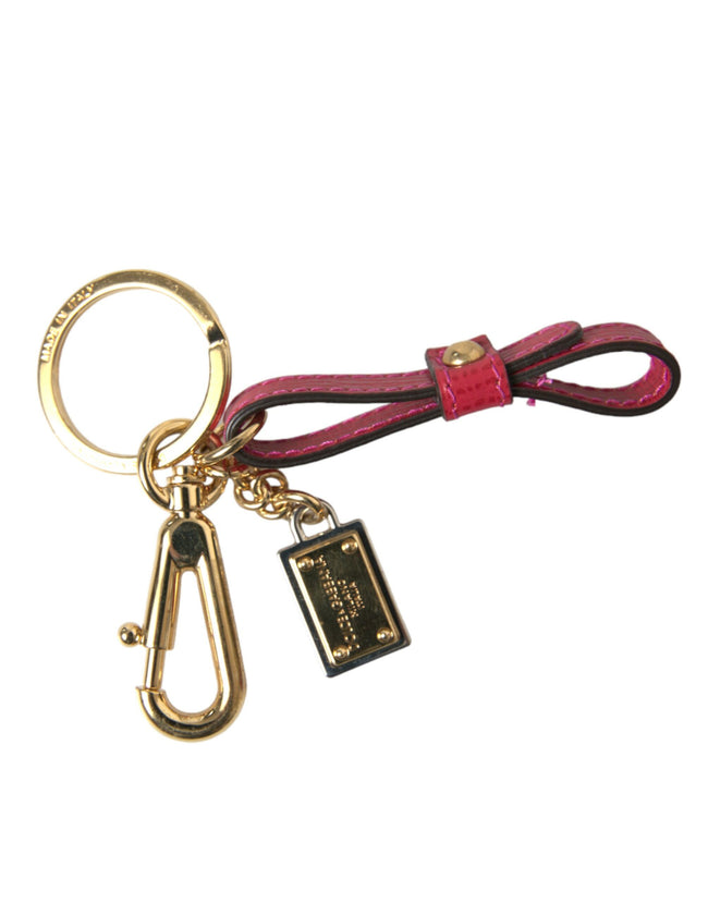 Dolce & Gabbana – Umwerfender Schlüsselanhänger aus rotem Leder