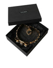 Dolce & Gabbana Gold-Tone Crystal Embellished Waist Belt