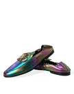 Dolce & Gabbana Zapatos de vestir tipo mocasín con logo DG de cuero multicolor
