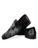 Dolce & Gabbana – Elegante Loafer aus Samt mit Blumenmuster