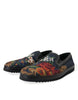 Dolce & Gabbana Pantuflas Florales Multicolor Hombre Mocasines Zapatos