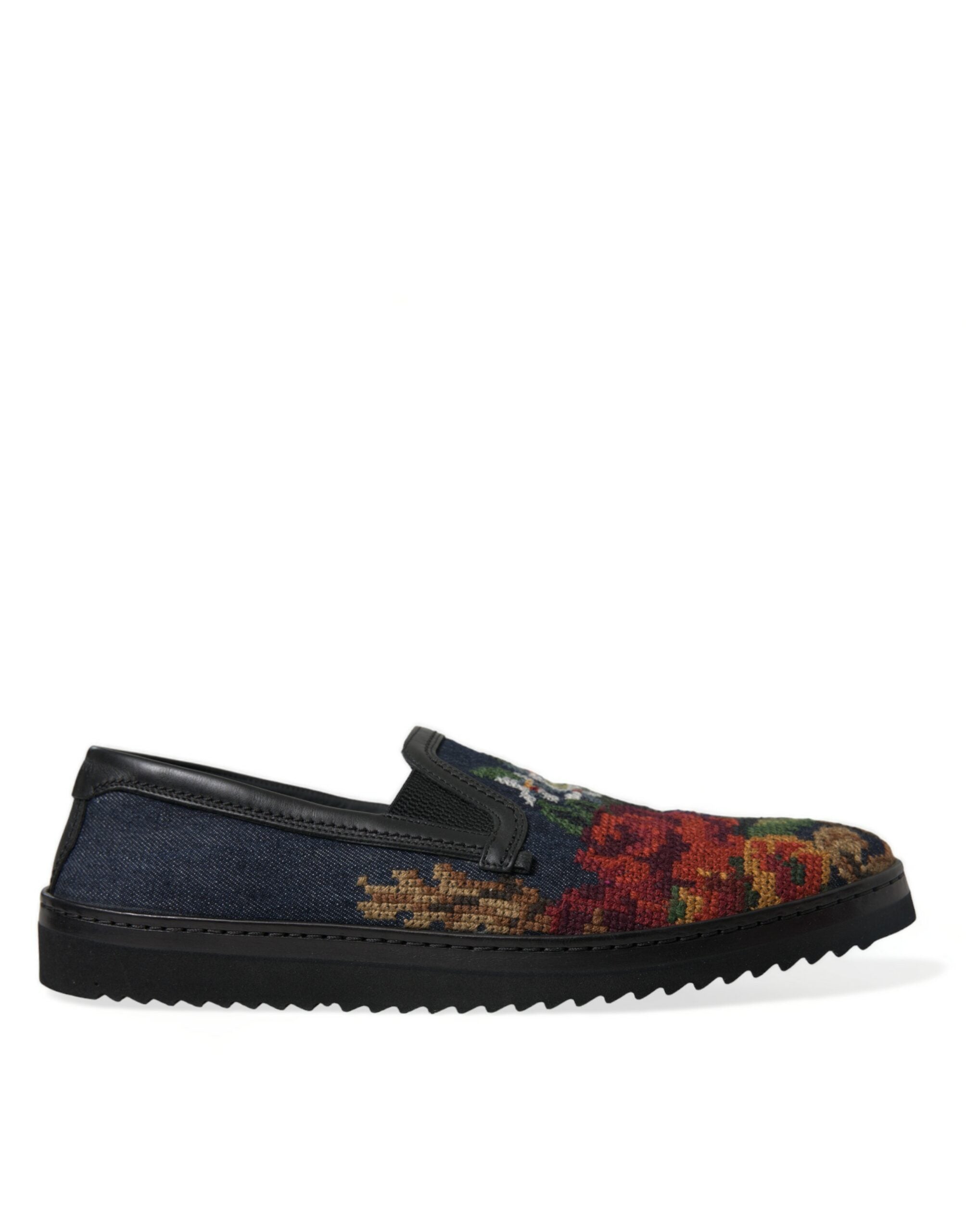 Dolce & Gabbana Elegante Loafer mit mehrfarbigem Blumenmuster