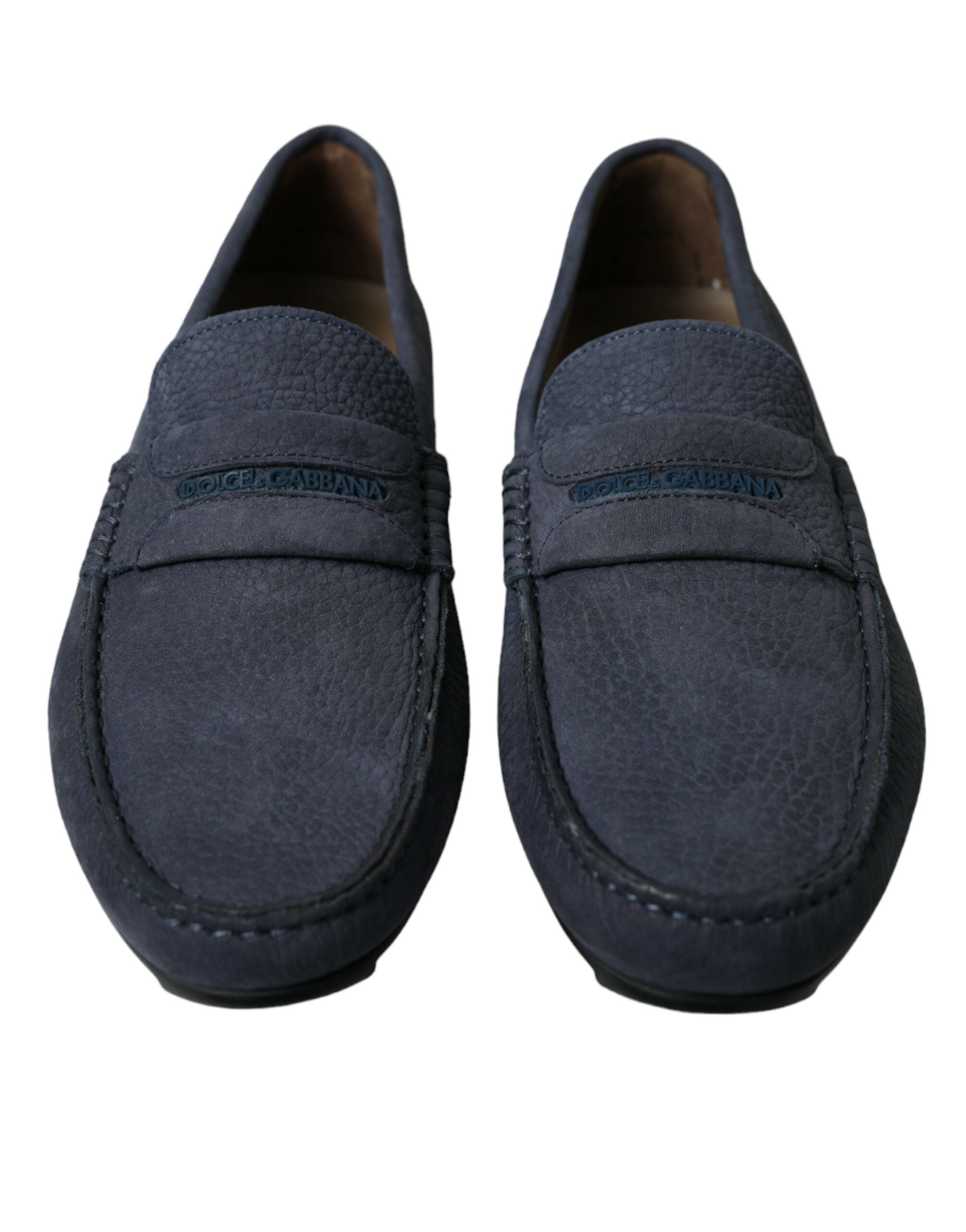 Dolce & Gabbana Zapatos mocasines sin cordones de piel de becerro azul