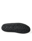 Dolce & Gabbana Zapatos de vestir mocasines con adornos de cristales de cuero negro