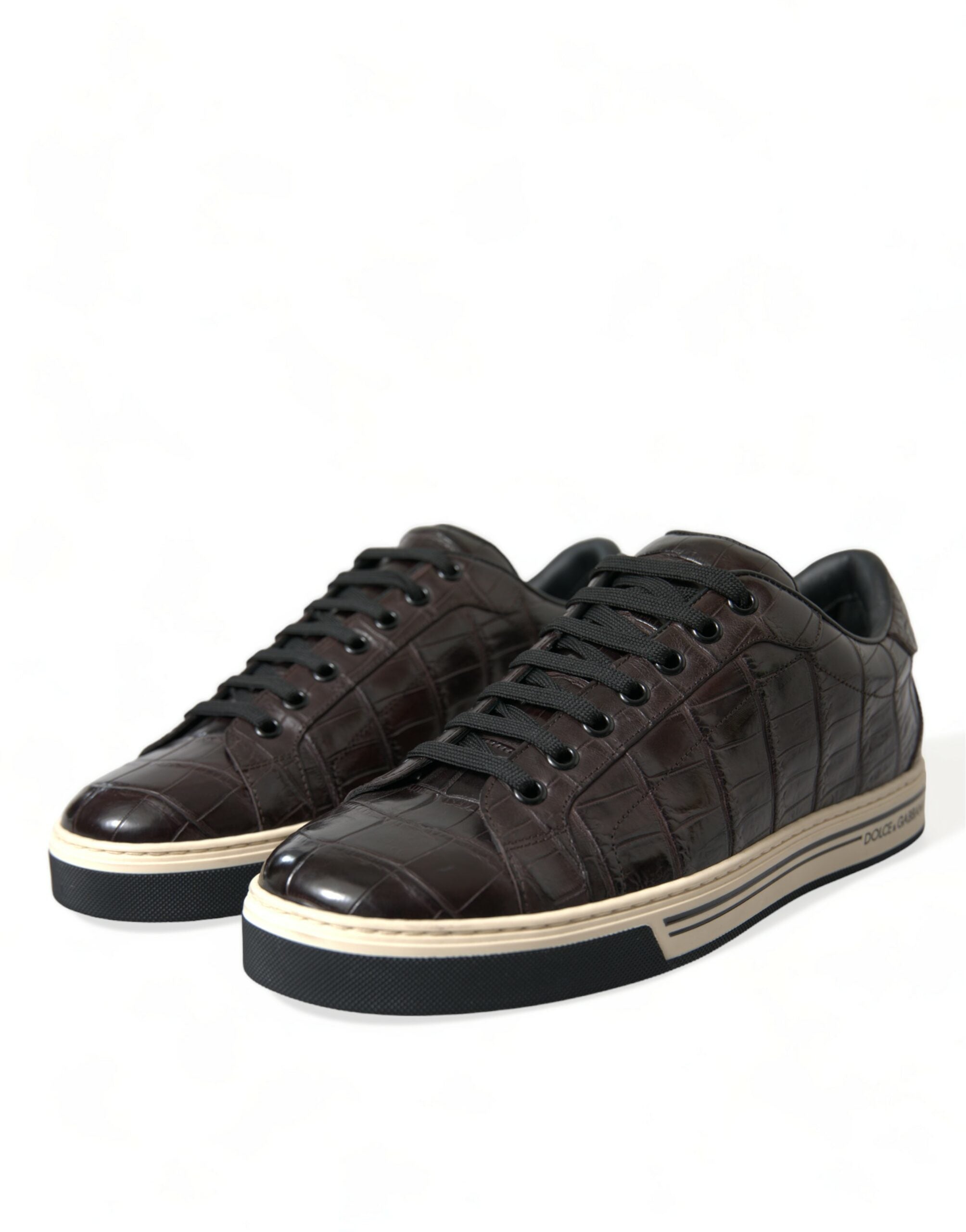 Dolce & Gabbana Elegant Exotic Leather Low-Top Sneakers