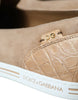 Dolce & Gabbana Elegante beige Leder-Loafer