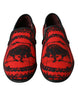 Dolce & Gabbana Torero-inspirierte Luxuriöse Loafer in Rot und Schwarz