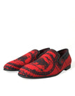 Dolce & Gabbana Torero-Inspired Luxe Red & Black Loafers