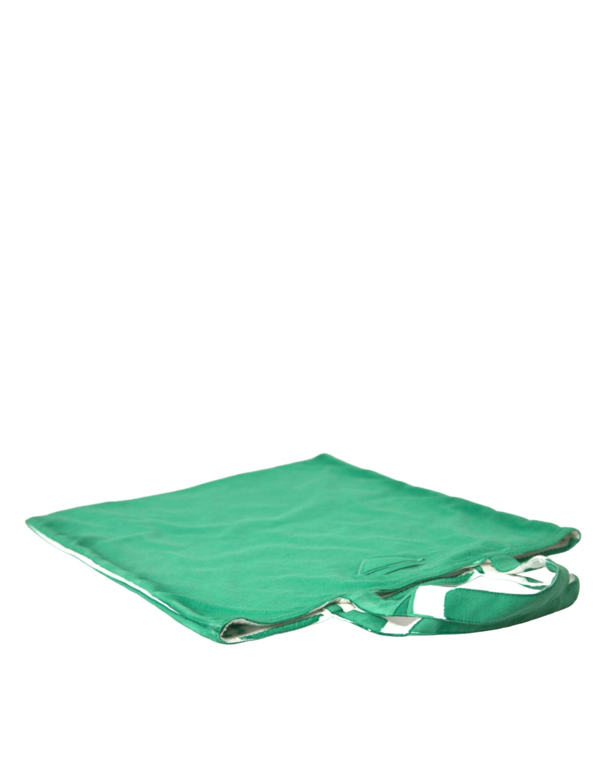 Prada Elegante grüne Einkaufstasche aus Stoff
