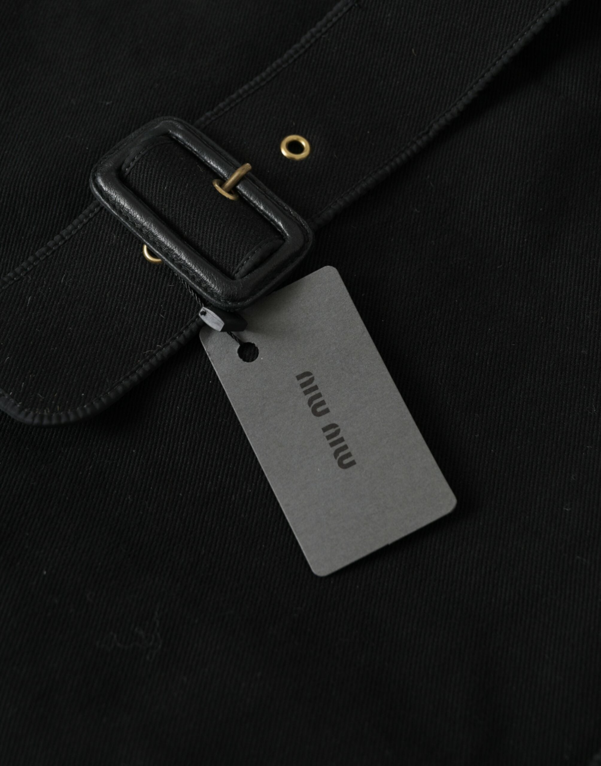 Miu Miu Chic schwarze Denim-Tasche für alltägliche Eleganz