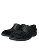 Dolce & Gabbana Zapatos de vestir Derby de piel negra con cordones