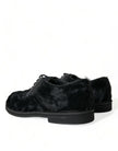 Dolce & Gabbana Zapatos de vestir Derby de piel negra con cordones