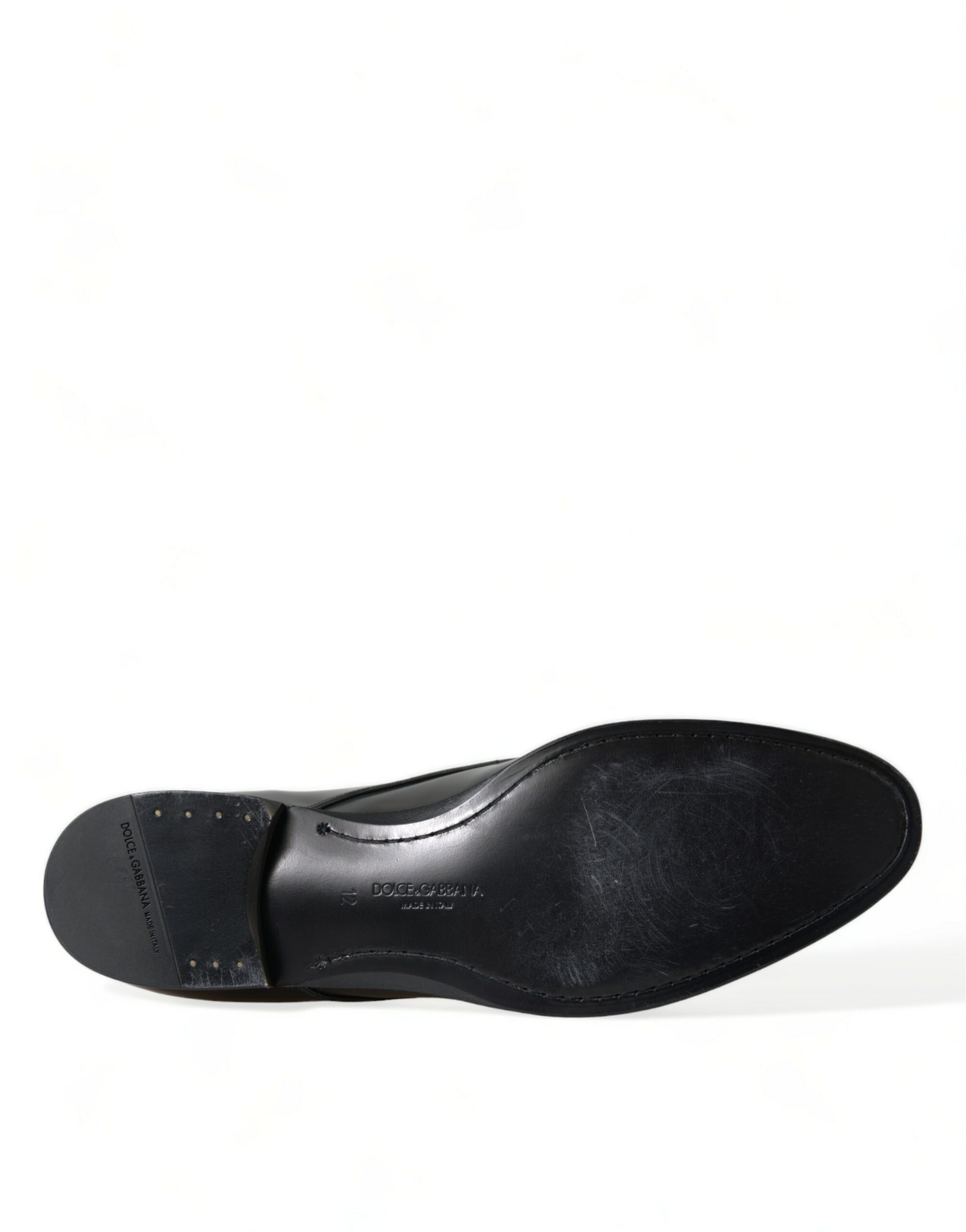 Dolce & Gabbana Elegante schwarze Derby-Schuhe aus Kalbsleder für Herren