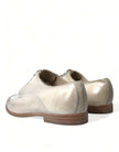 Dolce & Gabbana Elegant White Calfskin Derby Shoes