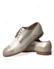 Dolce & Gabbana Elegante Derby-Schuhe aus weißem Kalbsleder