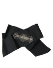 Dolce & Gabbana – Schwarze Haarspange mit Swarovski-Kristallen