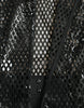 Dolce & Gabbana Vestido de fiesta en capas de malla sin mangas con lentejuelas negras