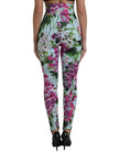 Dolce & Gabbana – Elegante Leggings mit hohem Bund und Blumenmuster