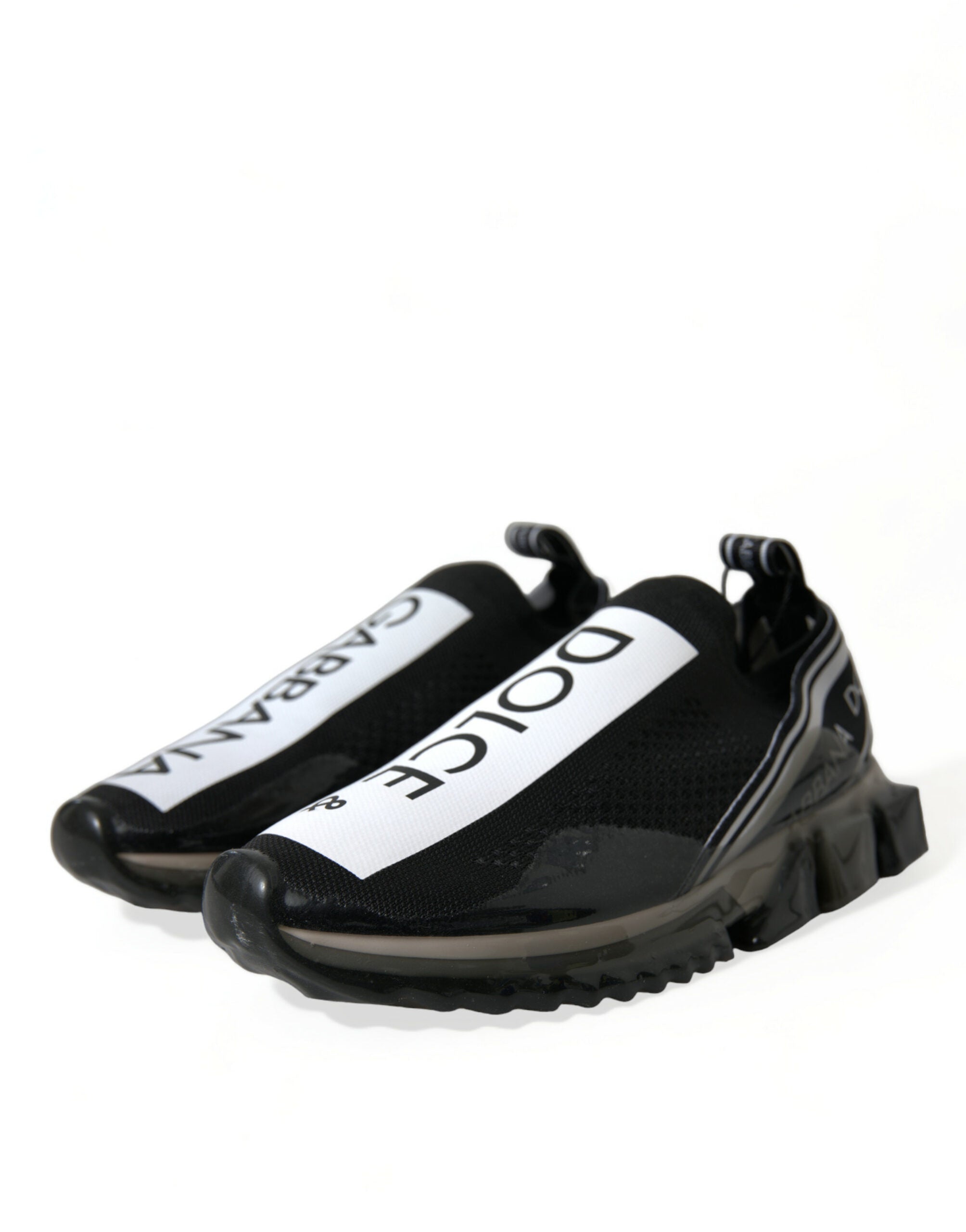 Dolce & Gabbana Elegant Black & White Sorrento Sneakers