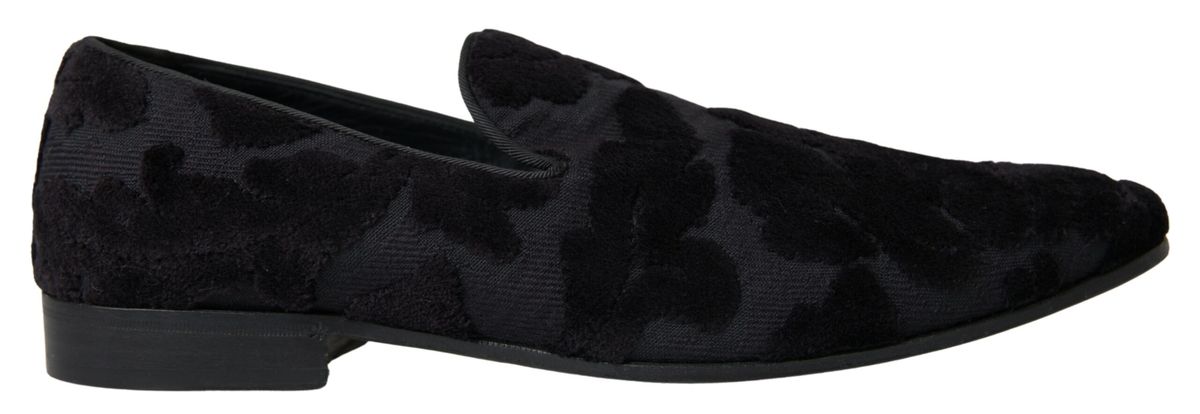 Dolce & Gabbana Exquisite schwarze Vintage-Loafer für Herren