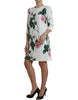 Dolce & Gabbana Elegantes, knielanges A-Linien-Kleid mit Blumenmuster
