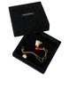 Dolce & Gabbana Halskette mit Hundeherz-Anhänger aus goldener Messingkette