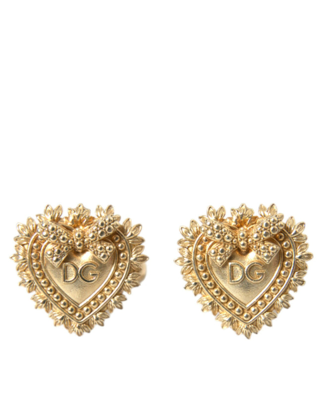 Dolce & Gabbana – Manschettenknopf „Devotion“ aus vergoldetem 925er Sterlingsilber