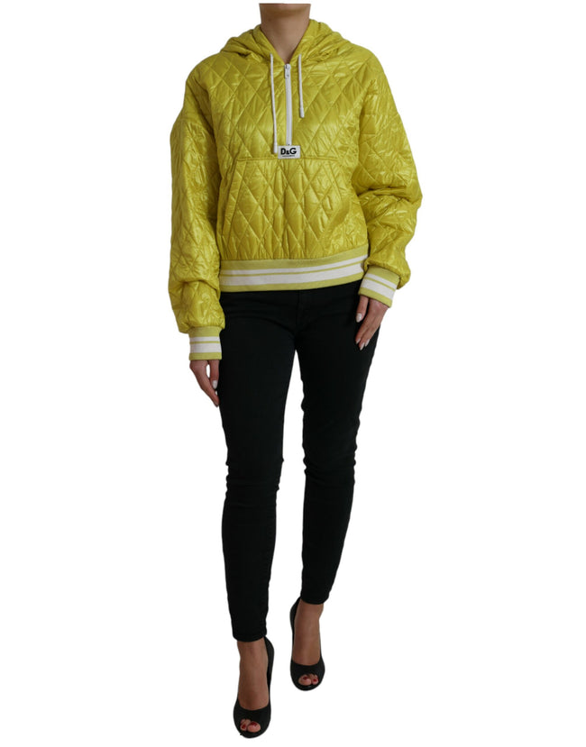 Dolce & Gabbana Radiant Yellow Hooded Jacket